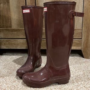 Lightly worn Hunter rain boots